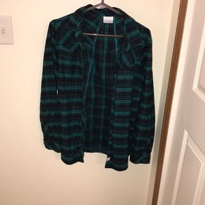 Green plaid flannel